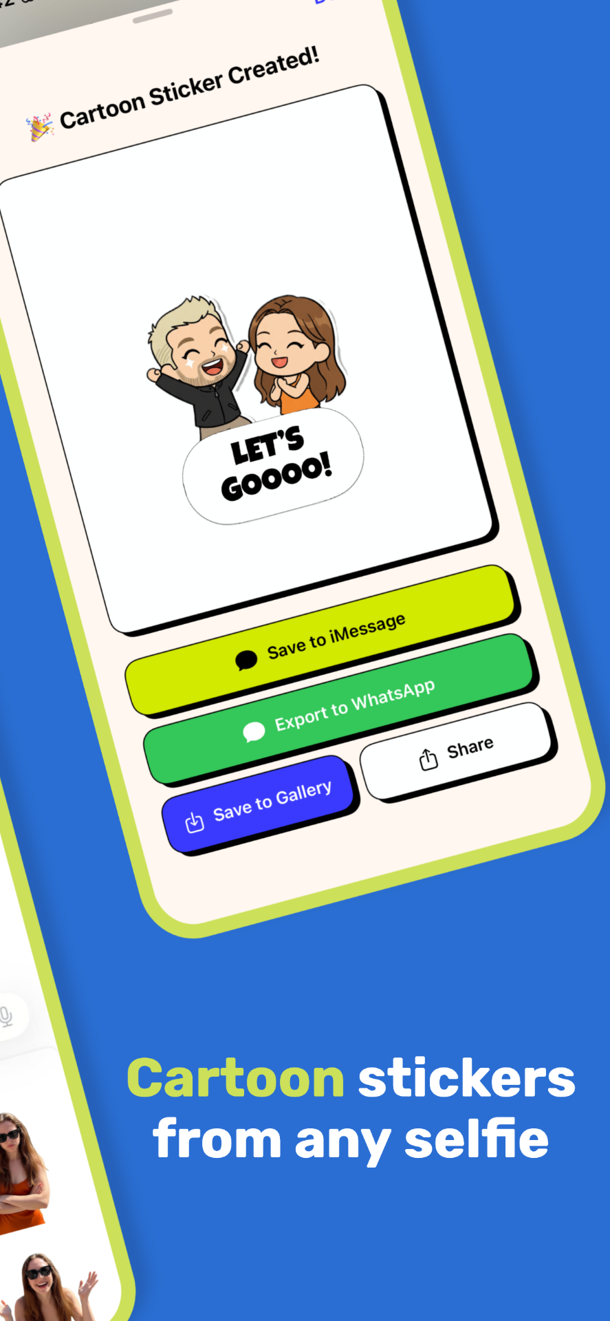 StickUs - Generate AI iMessage stickers with friends